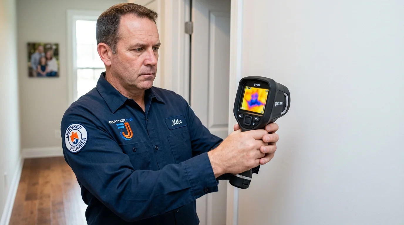 Thermal imaging leak detection by Johns Plumbing LLC in Herrin